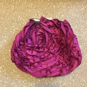 White House Black Market rose clutch